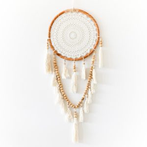 Crochet Wall Hanging with Beads