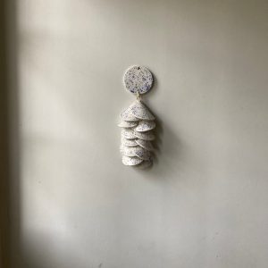 Ceramic Tile Wall Hanging: Speckled Glaze Decor